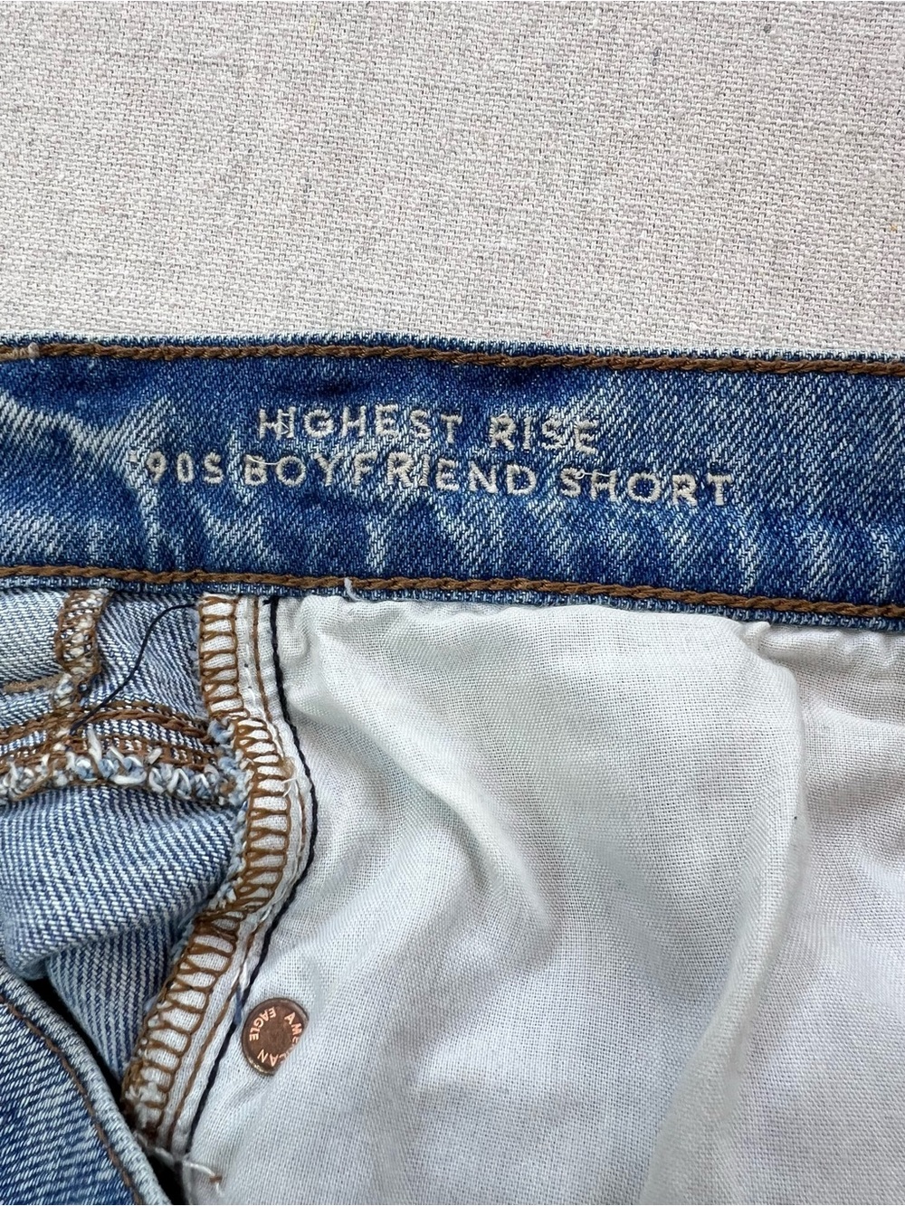 Women’s Distressed High-Rise Ripped Distressed Comfy Boho Indie Denim Shorts - 2 - Picture 5 of 9